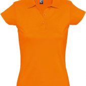 Рубашка поло женская Prescott women 170 оранжевая, размер L