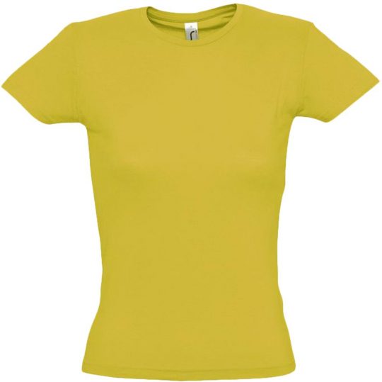 Футболка женская MISS 150 желтая (горчичная), размер L