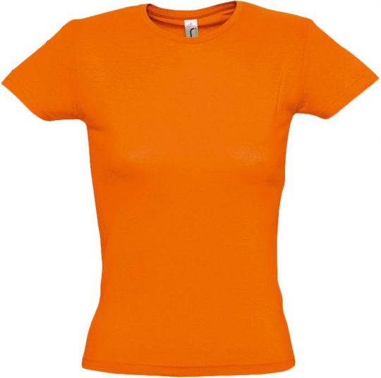 Футболка женская MISS 150 оранжевая, размер M