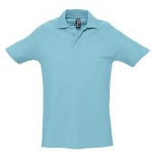 Рубашка поло мужская SPRING 210 бирюзовая, размер M