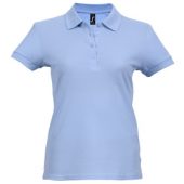 Рубашка поло женская PASSION 170 голубая, размер XL