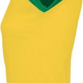 Футболка женская MILKY 150 желтая с зеленым, размер XL