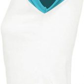 Футболка женская MILKY 150 белая с голубым, размер XL