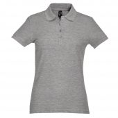 Рубашка поло женская PASSION серый меланж, размер XL