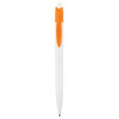 Ручка шариковая “Какаду”, белый/оранжевый, арт. 005014003