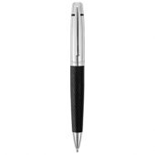 Ручка шариковая “Антей” с кожаной вставкой, черный, арт. 005136503