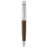 Ручка шариковая “Антей” с кожаной вставкой, коричневый, арт. 005136603