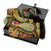 Набор: Павлопосадский платок, рукавицы, арт. 005314803