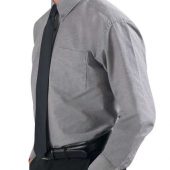 Рубашка мужская с длинным рукавом BOSTON серая, размер 4XL