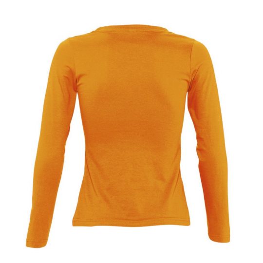 Футболка женская с длинным рукавом MAJESTIC оранжевая, размер S