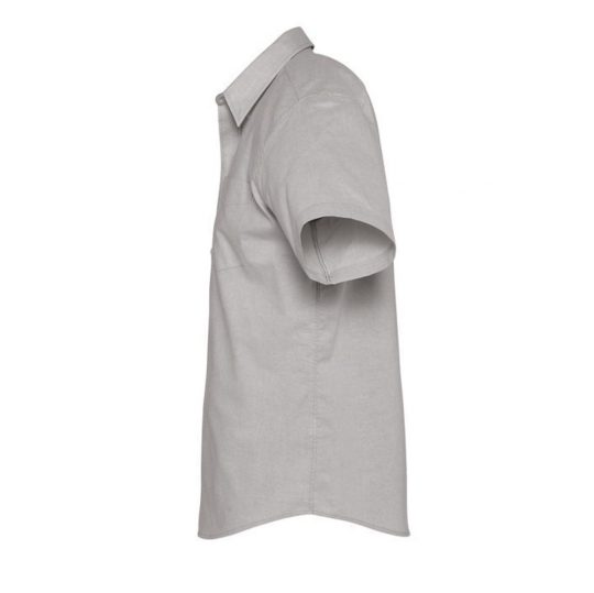 Рубашка мужская с коротким рукавом BRISBANE серая, размер 4XL