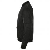 Куртка бомбер унисекс REBEL черная, размер XXL