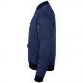 Куртка бомбер унисекс REBEL темно-синяя, размер L