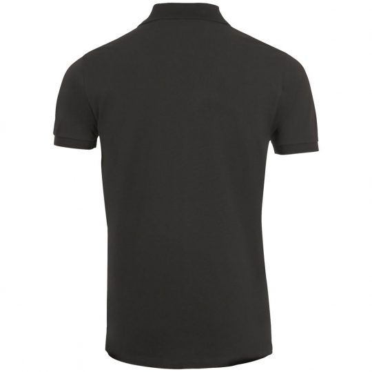 Рубашка поло мужская PHOENIX MEN черный меланж, размер S