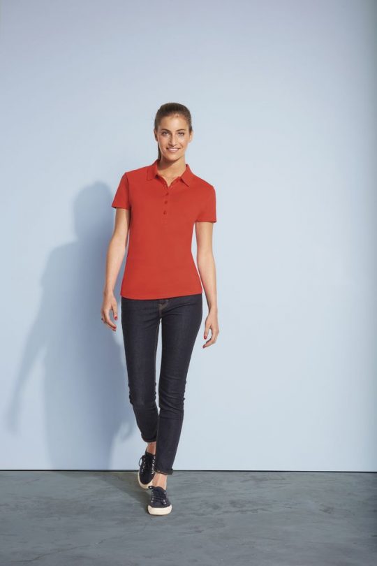 Рубашка поло женская PHOENIX WOMEN красная, размер XL