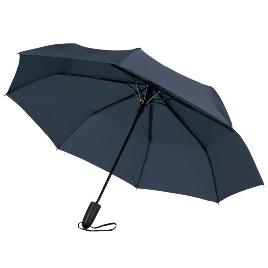 Зонт складной Magic с проявляющимся рисунком, темно-синий