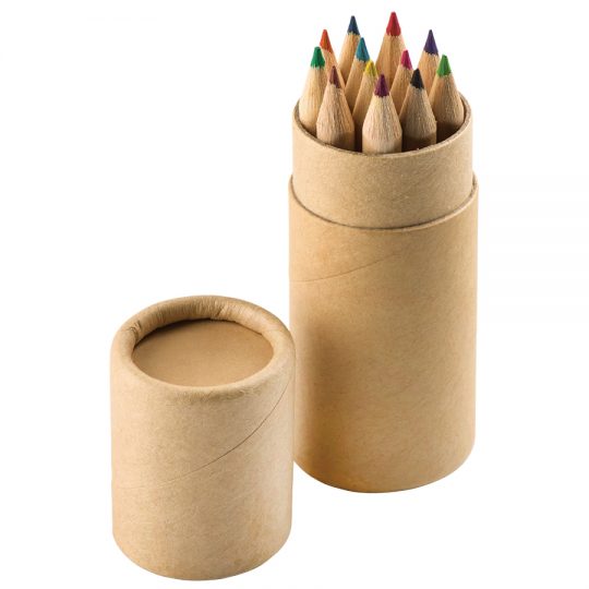 Набор цветных карандашей (12шт) «Игра цвета» в футляре, 3,5х10,3 см,дерево, картон