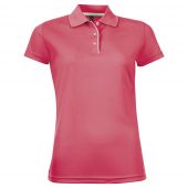 Рубашка поло женская PERFORMER WOMEN неоново-коралловая, размер XL