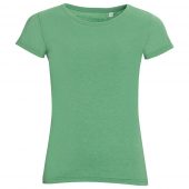 Футболка женская MIXED WOMEN, зеленый меланж, размер XXL