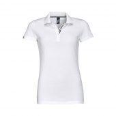 Рубашка поло PATRIOT WOMEN белая с черным, размер L