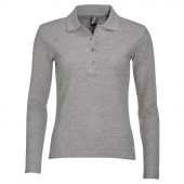 Рубашка поло женская PODIUM серый меланж, размер XL