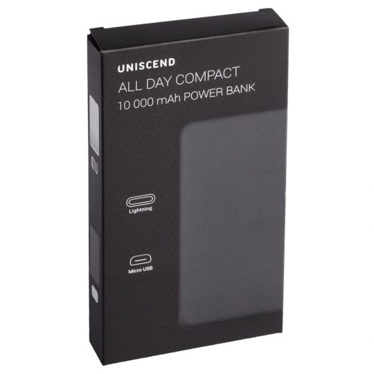 Внешний аккумулятор Uniscend All Day Compact 10 000 мAч, белый