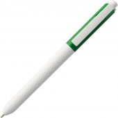 Ручка шариковая Hint Special, белая с зеленым