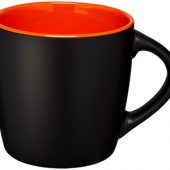 Керамическая чашка Riviera, черный/оранжевый, арт. 009153003