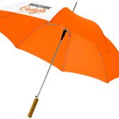 Зонт-трость Tonya 23″ полуавтомат, оранжевый/белый, арт. 009167903