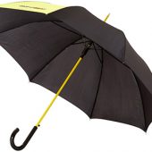 Зонт-трость Lucy 23″ полуавтомат, черный/неоново-зеленый, арт. 009168803