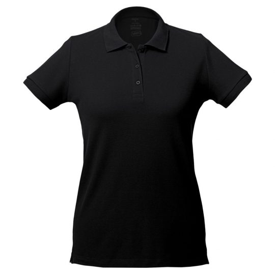 Рубашка поло женская Virma lady, черная, размер L