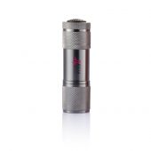 Алюминиевый фонарик Quattro, серый, арт. 009237206