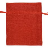 Мешочек подарочный, искусственный лен, малый, красный, арт. 009539703