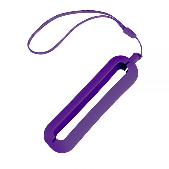 Обложка с ланъярдом к зарядному устройству «Seashell-1», фиолетовый,силикон