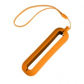 Обложка с ланъярдом к зарядному устройству “Seashell-1”, оранжевый, силикон