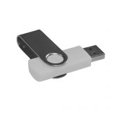 USB flash-карта «Dot» (16Гб), белый, 5,5х2х1см,пластик металл