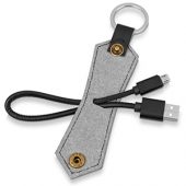 Кабель-брелок USB-MicroUSB «Pelle», черный, арт. 009663103