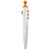 Ручка шариковая «Clic Pen», белый/оранжевый, арт. 009758003