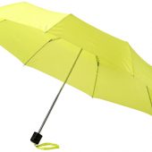 Зонт Ida трехсекционный 21,5″, неоново зеленый, арт. 009759503