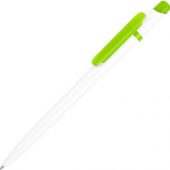 Ручка шариковая “Этюд”, белый/зеленое яблоко, арт. 009752403