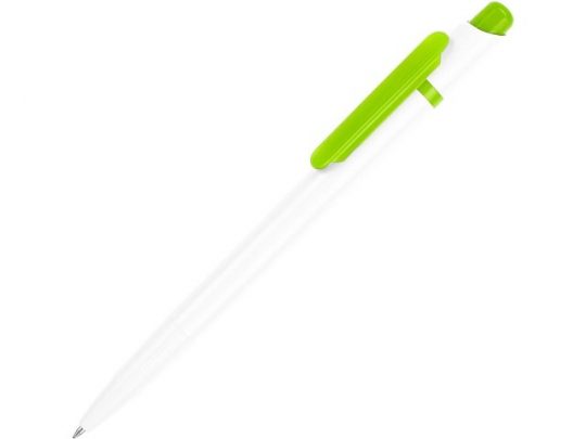 Ручка шариковая “Этюд”, белый/зеленое яблоко, арт. 009752403