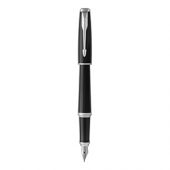 Ручка перьевая Parker модель PK URB BLK CAB CT FP F GB, черный/серебристый, арт. 013215803