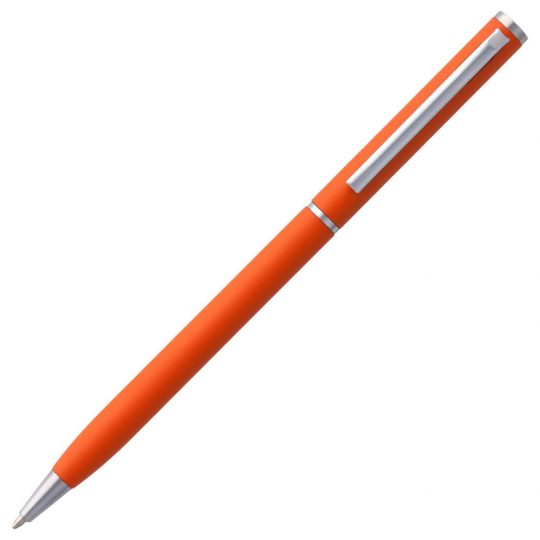 Ручка шариковая Hotel Chrome, ver.2, оранжевая