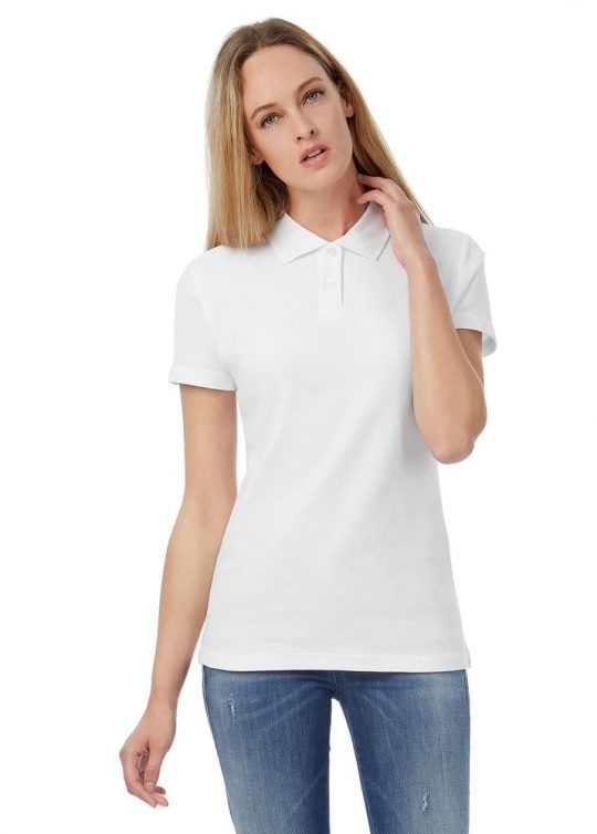 Рубашка поло женская ID.001 белая, размер XXL