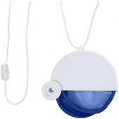 Складной вентилятор Breeze со шнурком, ярко-синий/белый, арт. 013514303