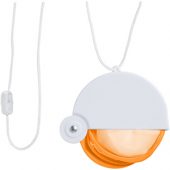 Складной вентилятор Breeze со шнурком, оранжевый/белый, арт. 013514203