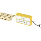 Брелок – фонарик Cinema, желтый, арт. 013523003