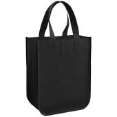 Маленькая ламинированная сумка для покупок, черный, арт. 013478303