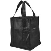 Ламинированная сумка для покупок, черный, арт. 013479003