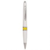 Ручка шариковая “Меридиан” белая/желтая, арт. 013335103
